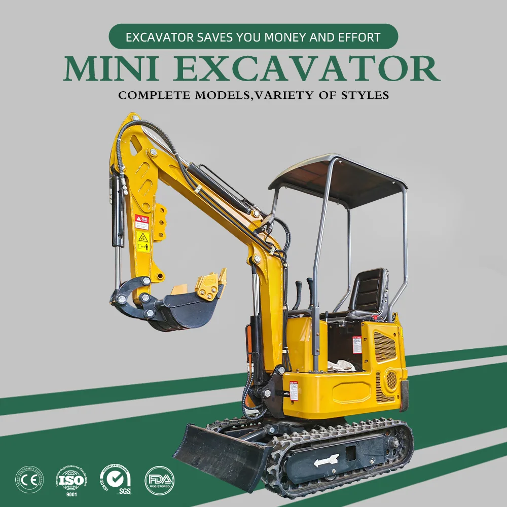 سعر مخفض حفارة صغيرة 1.2 طن زاحف هيدروليكي 2 طن حفار صغير مناسب لسيناريوهات مختلفة بيع حفارة صغيرة