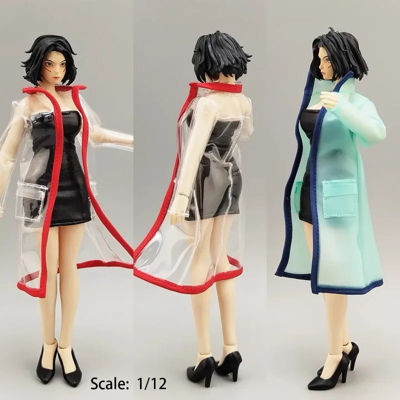 

Дождевик для фигурок солдат в масштабе 1/12, контрастный цвет, длинная ветровка с металлической проволокой, модель одежды для 6-дюймовых игрушечных фигурок, украшение для тела.