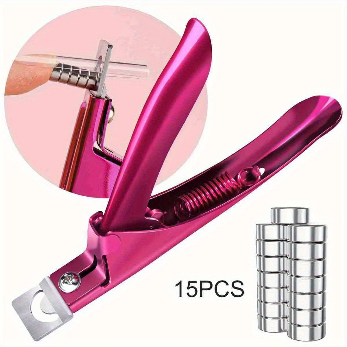 

Акриловые ножницы для ногтей из нержавеющей стали, радужные ножницы для стрижки U Word, накладные кончики, триммер, маникюрные инструменты, прямая резка