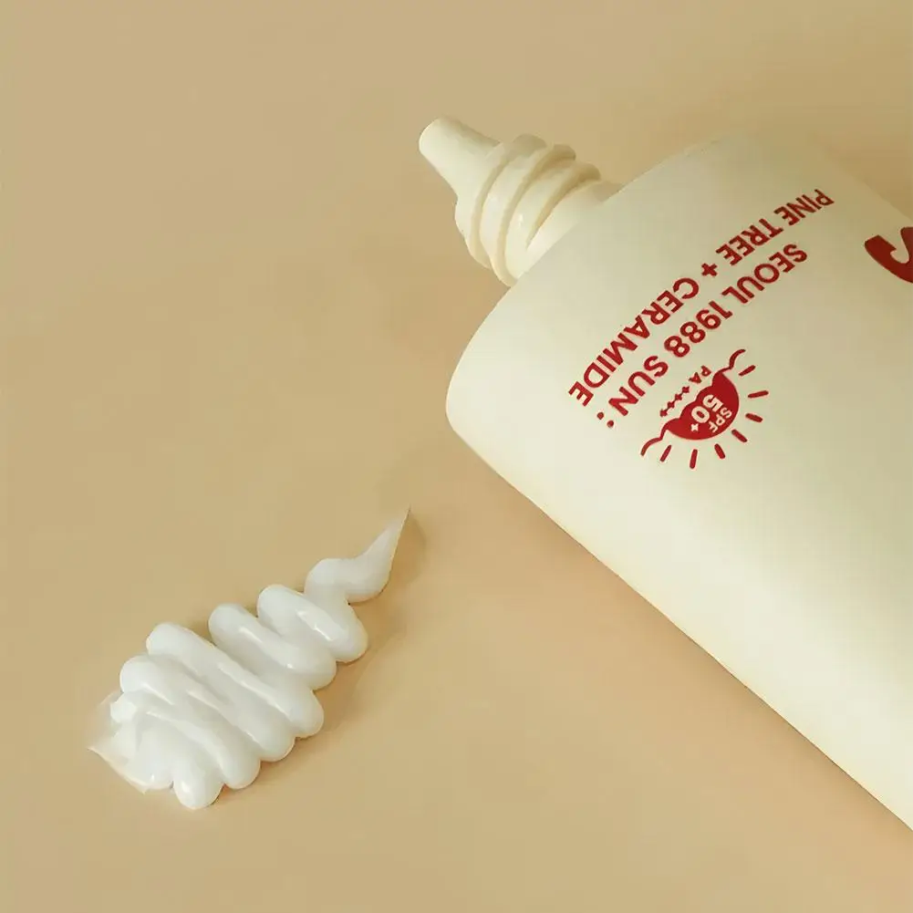  واقي من الشمس الكوري سيول 1988 50 مل SPF50 + تبييض مهدئ للحماية من أضرار الأشعة فوق البنفسجية ترطيب أساسيات العناية بالجسم في الهواء الطلق #3
