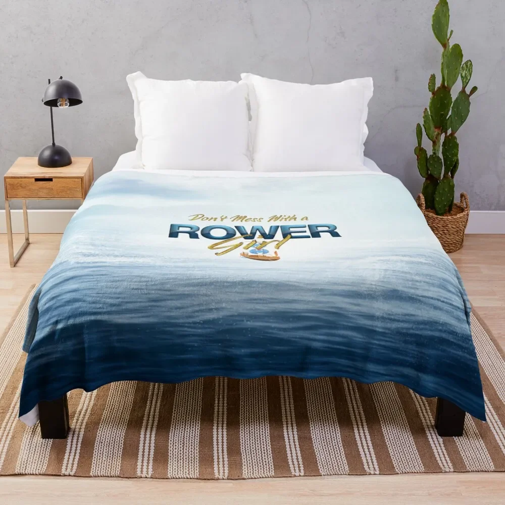 

Rower Girl Throw Blanket blankets ands Thermal Quilt Blankets