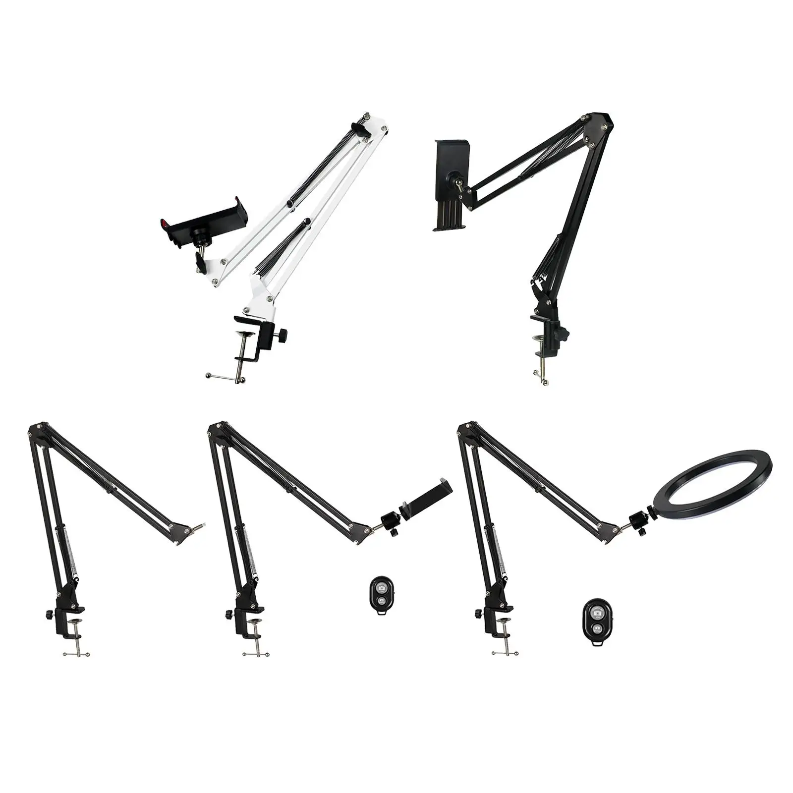 Cell Phone Holder Adjustable Overhead Stand Articulating Arm for Baking