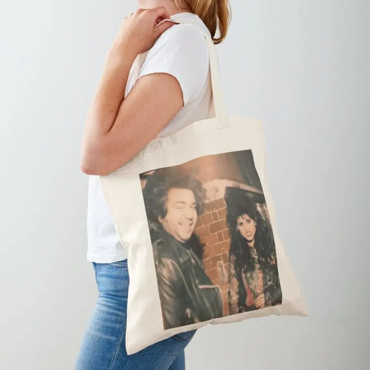 

Laszlo & Nadja in the 80s Tote Bag tote bag men foldable reusable bag Women bags reusable shopping