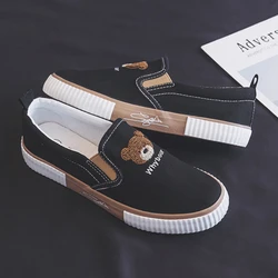 2025 Cute Women's Canvas Shoes Breathable Womens Sneakers Slip on Women Vulcanized Shoes Comfortable Fashion Zapatillas De Mujer
