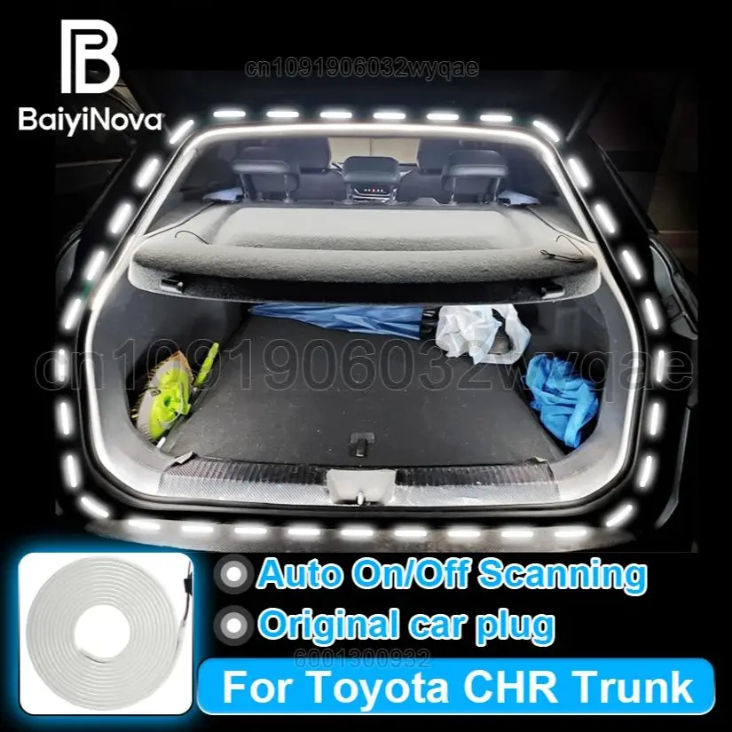 

Для Toyota CHR багажник автомобиля динамическая струящаяся световая полоса автоматическое включение/выключение сканирующая лампа гибкая светодиодная скрытая установка 400 см/200 см