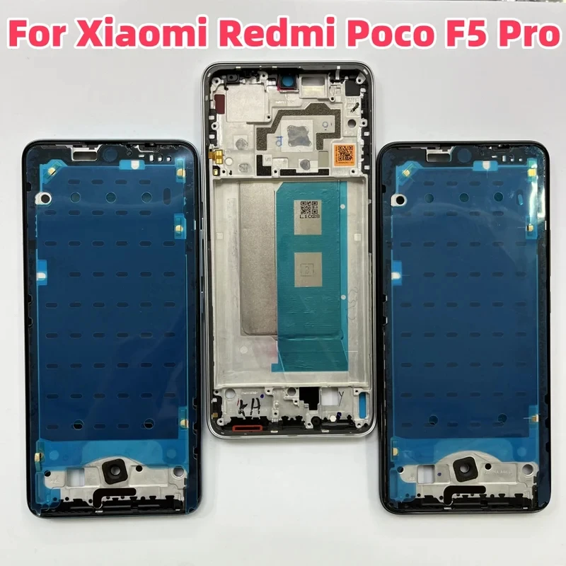 For Xiaomi Poco F5 Pro Front LCD Frame Middle Central Housing Bezel Repair Parts