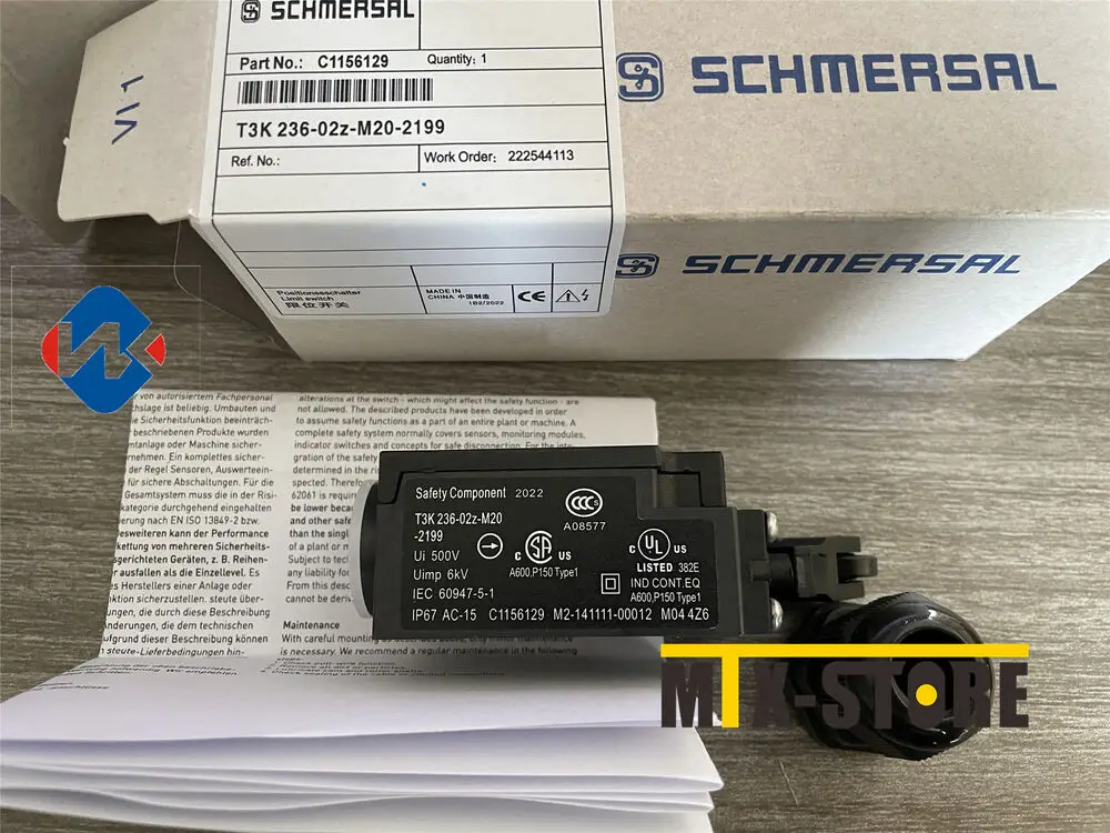 1PCS NEW SCHMERSAL limit switch T3K236-02Z-M20-2199