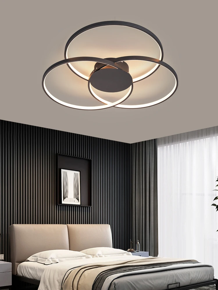 2023 moderne LED-Decken leuchte für Wohnzimmer Schlafzimmer Küche Chrom Gold schwarz minimalist ischen Kronleuchter Ring Innen intelligente Beleuchtung