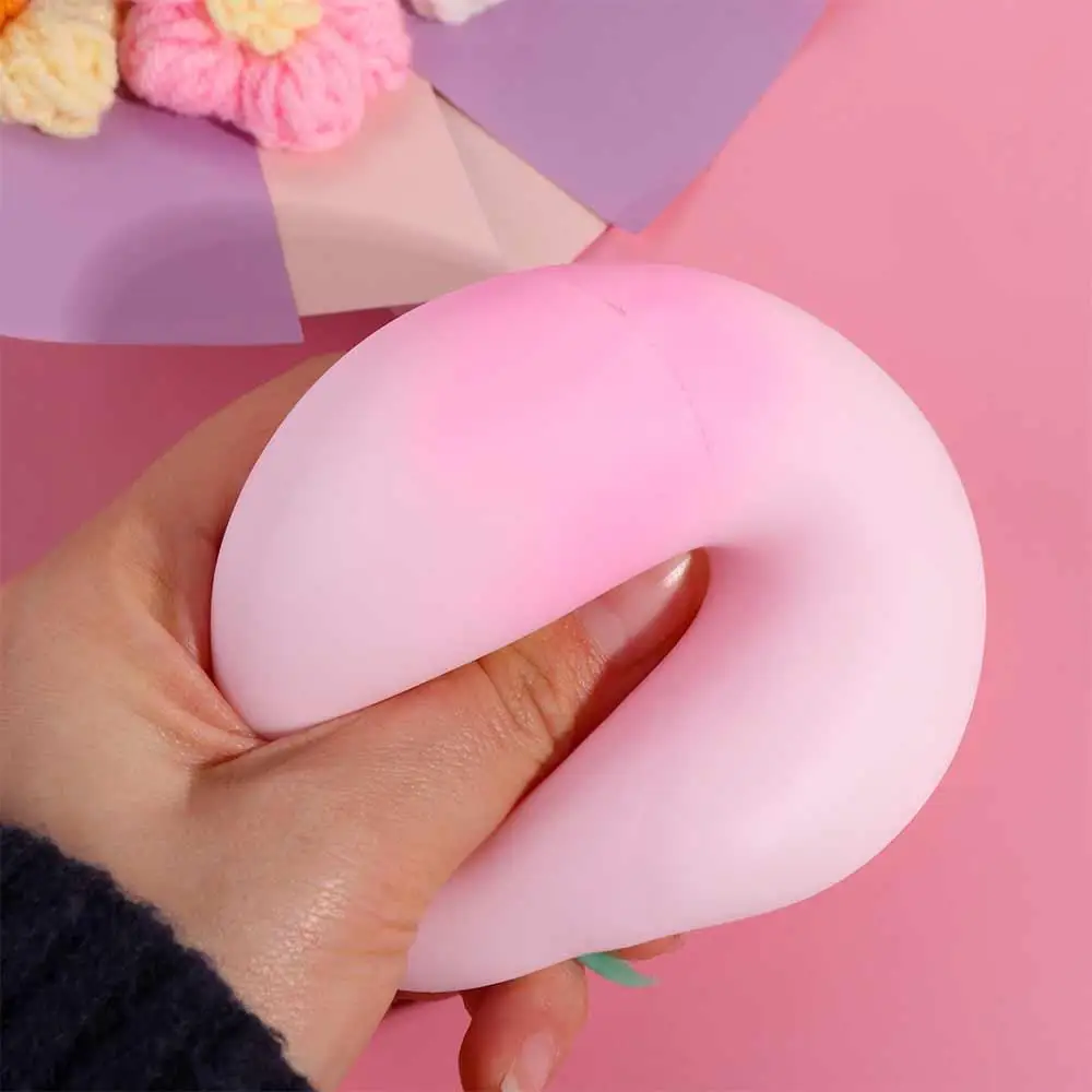 Pink Vent Ball Flexible Material Peach Squeeze Ball Slow Rebound Funny Peaches Pinch Durable Comfortable Touch Reduce Pressure