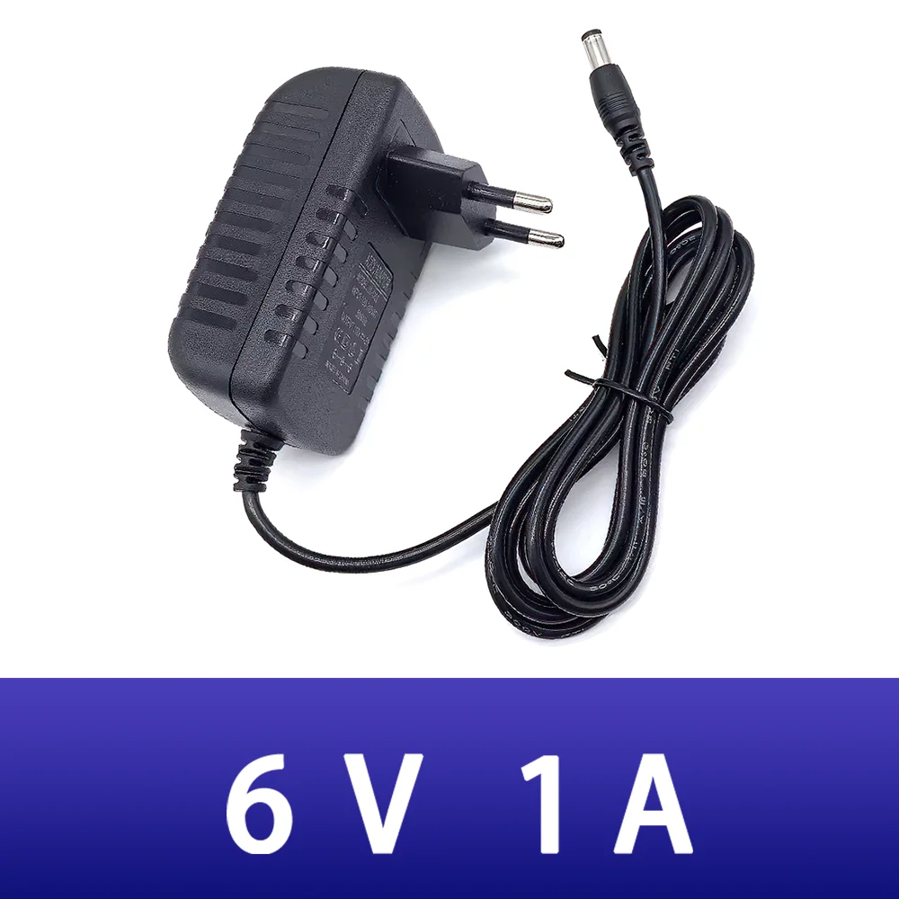 

New DC 6V 1A power adapter 6W 5.5mm*2.1mm plug adapter for CCTV WiFi Led strip