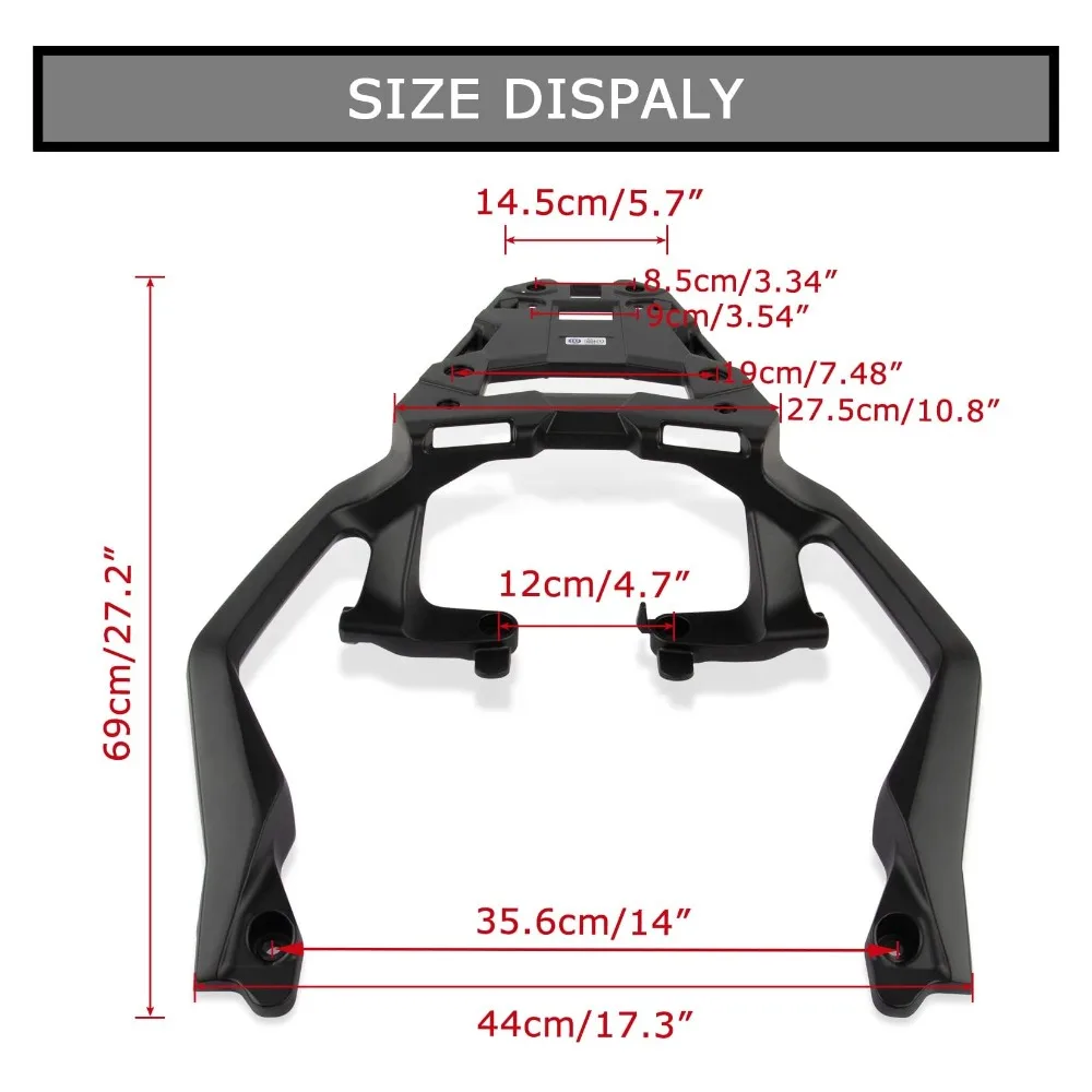 Rak bagasi belakang Aksesori Sepeda Motor, rak pembawa bagasi belakang untuk Honda XADV 750 Forza 750 NC 750 2021-2024