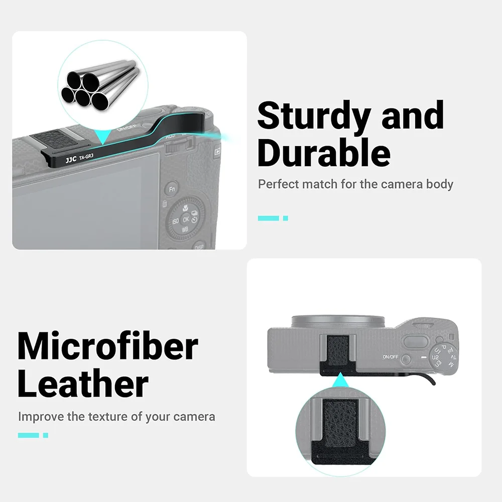 JJC Thumbs Up Grip Hand Grip Holder for Ricoh GR IIIx III II GR3x HDF GR3 HDF Camera Accessories Hot shoe Cover Hot Shoe Cap