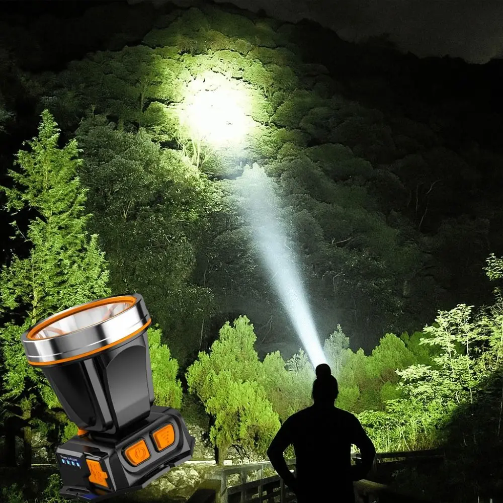 

Adjustable Multifunctional Headlamp Waterproof Head-Mounted Powerful LED Headlamp USB Rechargeable Smart Sensing