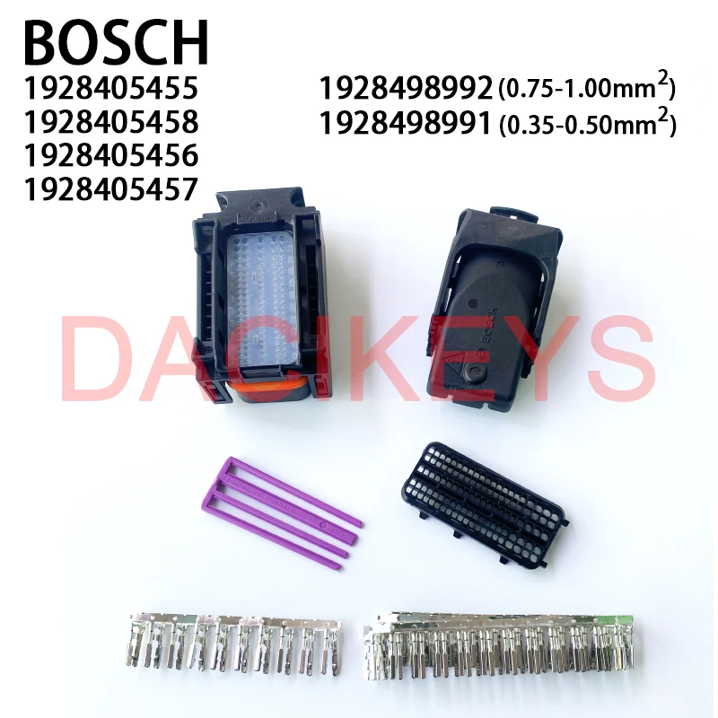 1SET 1928405455 1928405458 105Pin BOSCH PCB ECU computer board plug connector Plug Socket Harness、