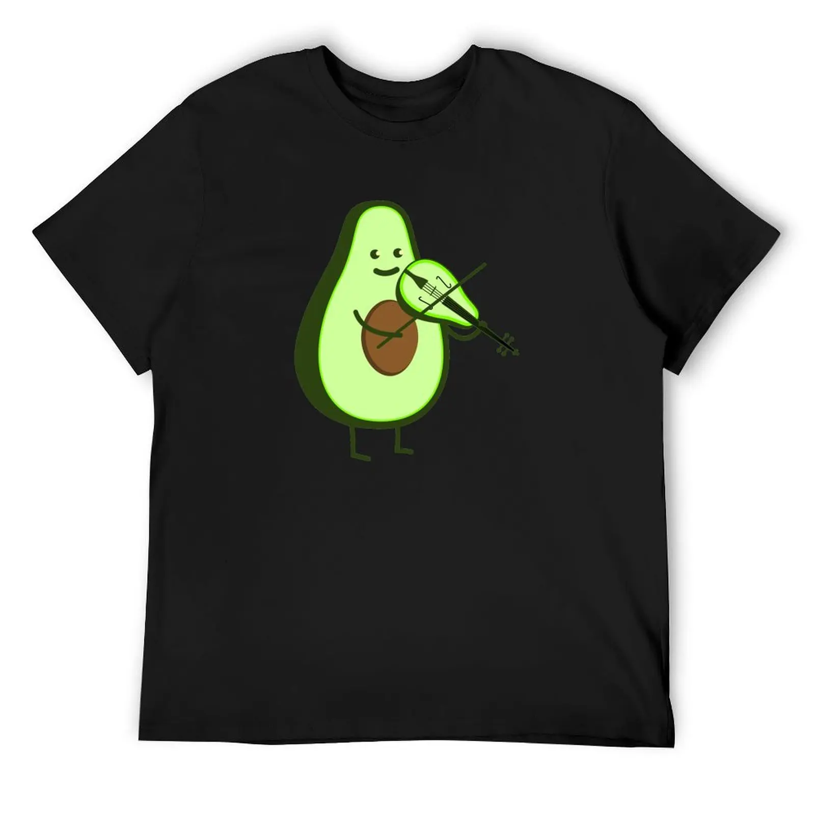 

Funny avocado with violin T-Shirt graphic tee shirt blanks summer 2025 graphic t shirts funny t shirts men