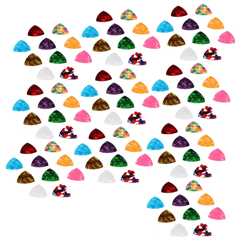 ABKV-100 Pcs Colorful Guitar Picks Celluloid Guitar Pick Abstract Art Pics Plectrum For Acoustic Electric Guitar Ukulele Bass 0.