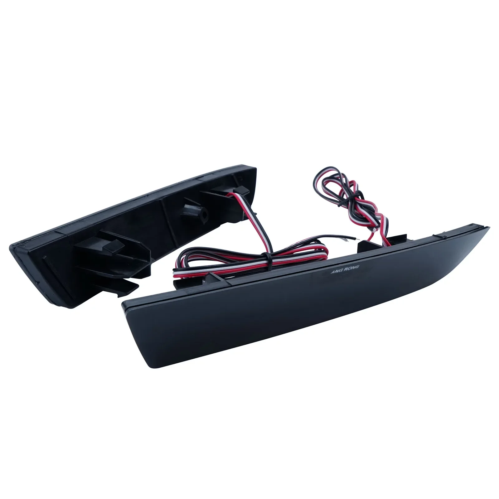 ANGRONG Black Lens LED Rear Bumper Reflector Brake Stop Light For Mercedes Benz W447 Vito V-Class 14-19