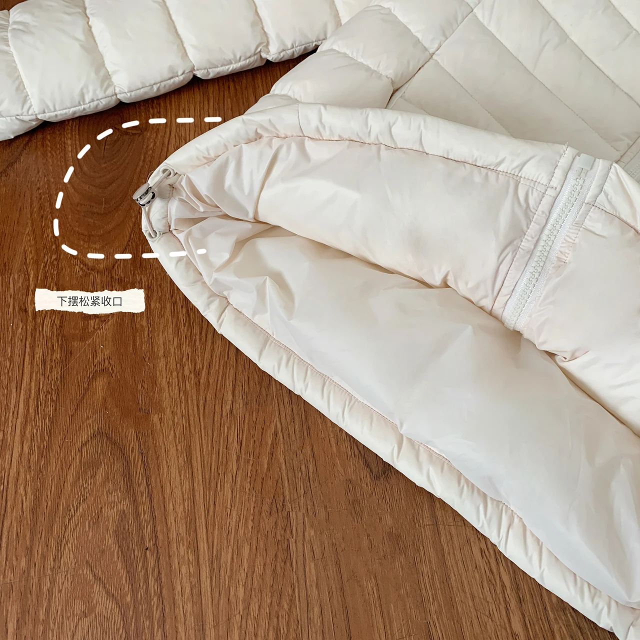 المرأة الخريف الشتاء الأبيض بطة أسفل طويلة الأكمام سترة فضفاضة سيدة عادية سميكة الدافئة زمم ضوء أسفل أبلى