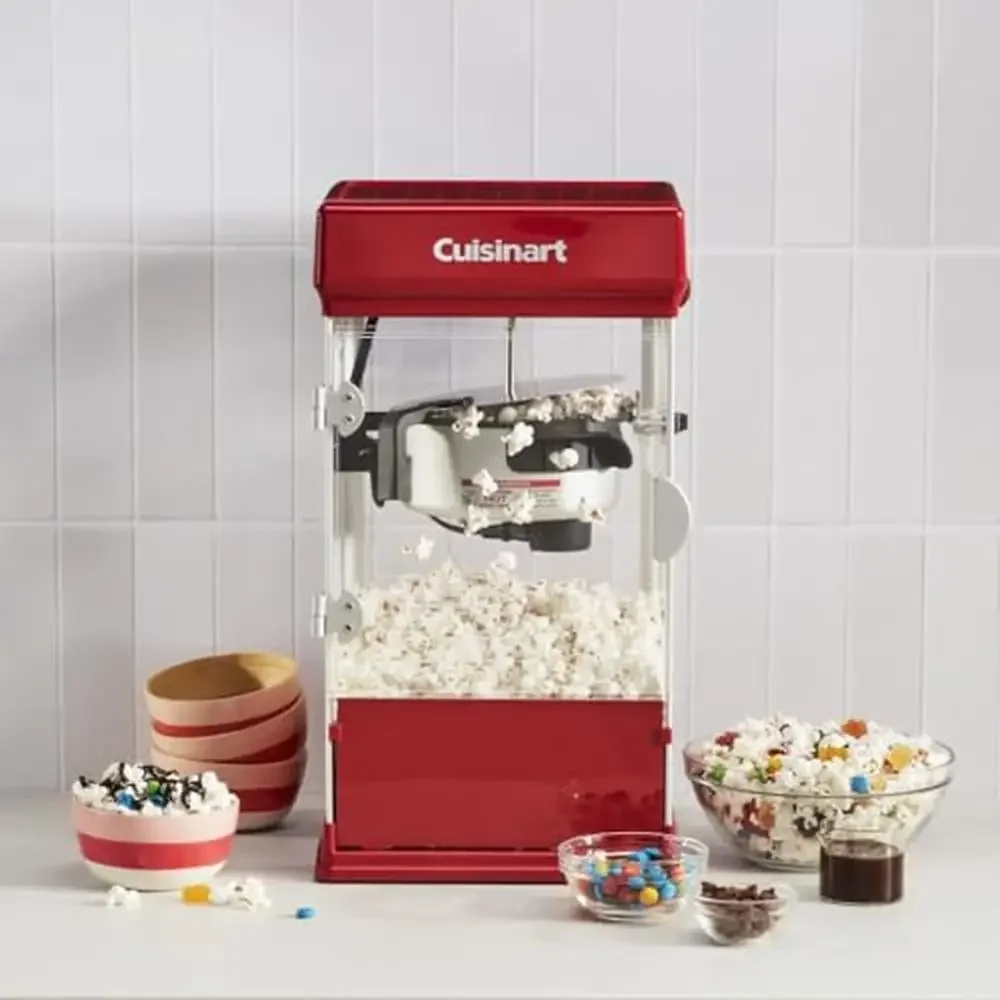 Theatre-Style Popcorn Maker 16 Cups Capacity No Heat Time Easy Serving Fast Cleanup Kernel Scoop Cup