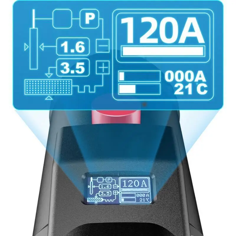 Máquina de soldadura eléctrica portátil, soldador inteligente Digital automático, ajuste de corriente, 220 V, 4000W