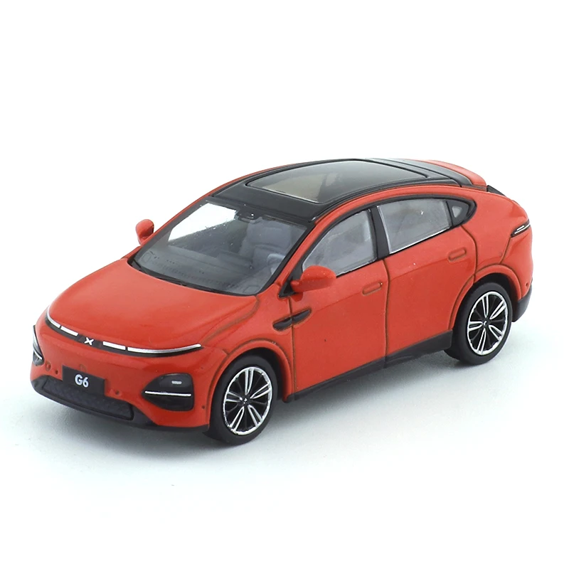 XCARTOYS 1/64 T11-15  Xiaopeng G9-Orange  Alloy Diecast Car Model Ornaments Cas Toys Gift Decorations