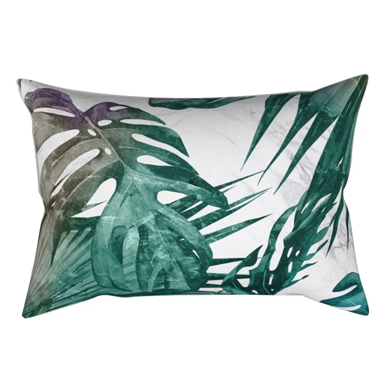 Decorative Throw Pillows Tropical plants Pillow Cover 30x50 Polyester Cushion Cover Decoration Pillowcase Cushions Home Decor