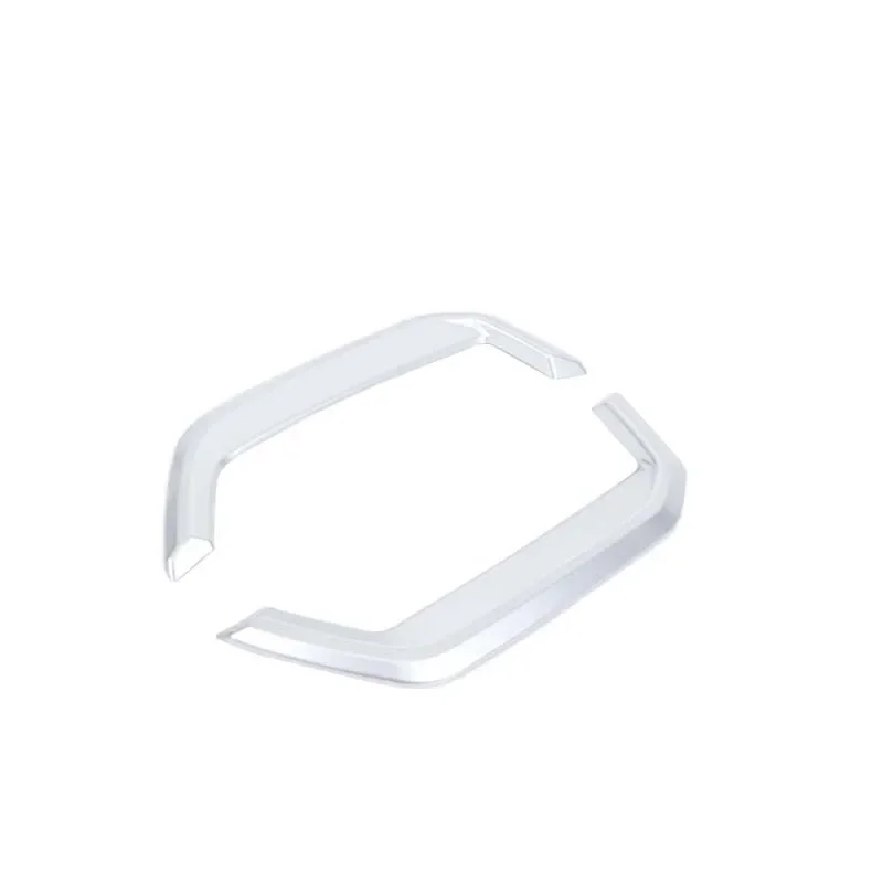 

For BMW 5 Series i5 G60 M Sport 2024-2025 Car tail throat decorative frame stickers ABS Silver car Accessories 2 Pcs