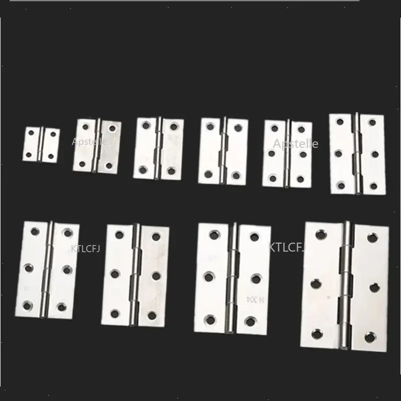 2 Pcs Set 4 Inch Length Cabinet Door Hinge Boat Marine Cabinet Butt Hinge Used for Door Windows Stainless Steel view 4