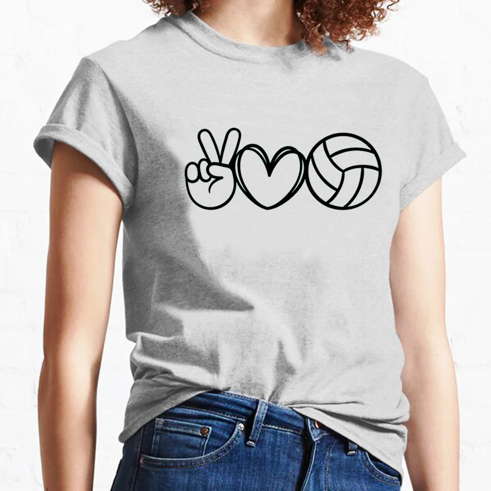 Volleyball top women anime tshirt girl 2000s designer clothing