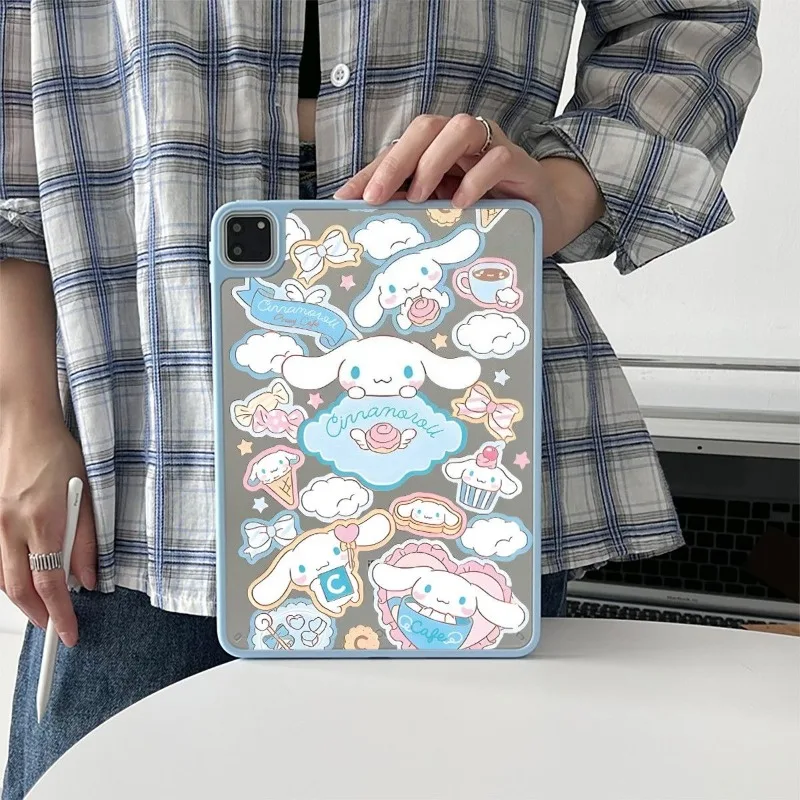 

Чехол Cinnamoroll для iPad 11 A16, милый защитный чехол без крышки, противоударный корпус из ТПУ для iPad 10-го поколения, 10.2, Air5, Mini7, Pro 11, 11-го поколения