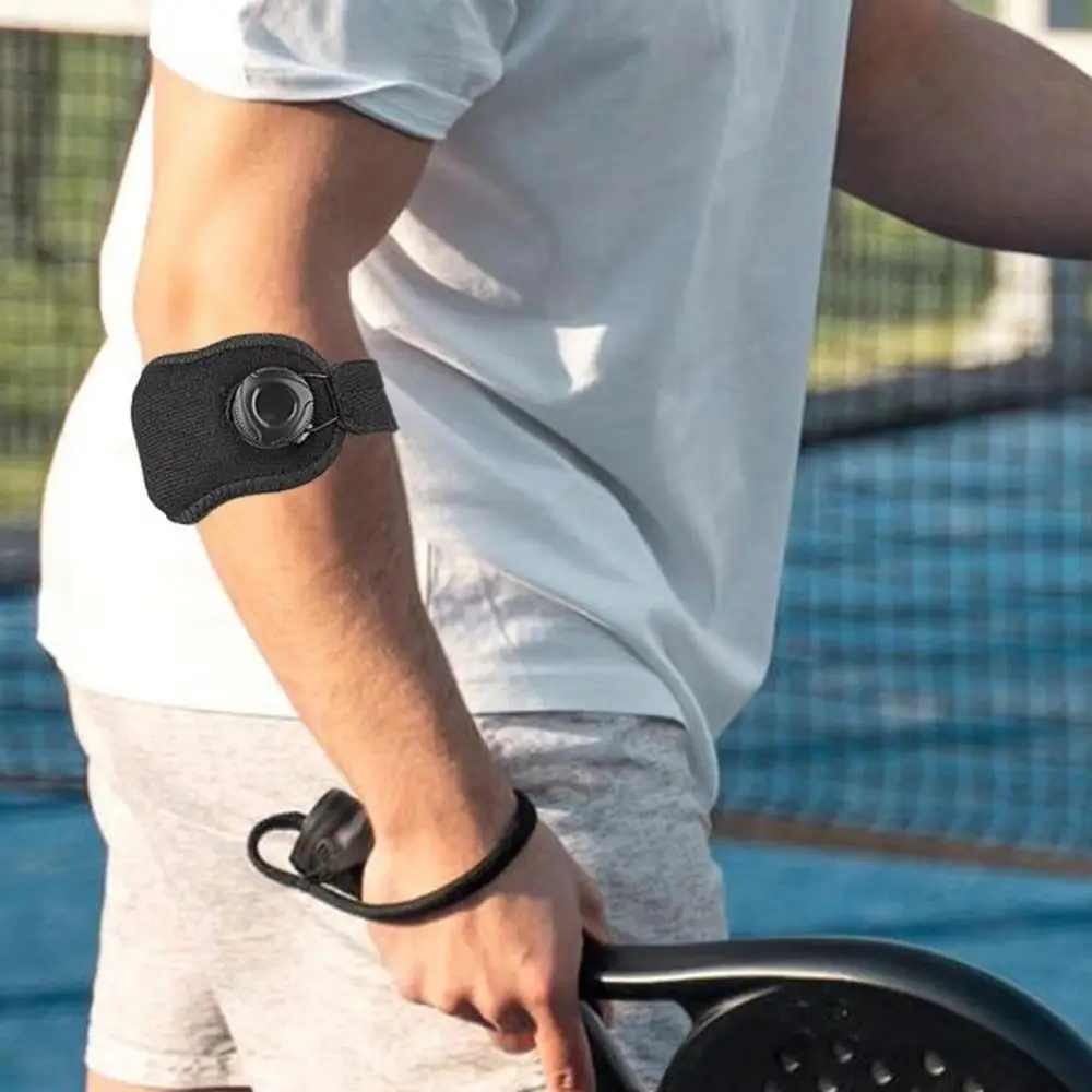 

Knob Adjustable Arm Support Band Pressurized Built-in Silicone Pad Badminton Elbow Support Brace Cushioning Breathable