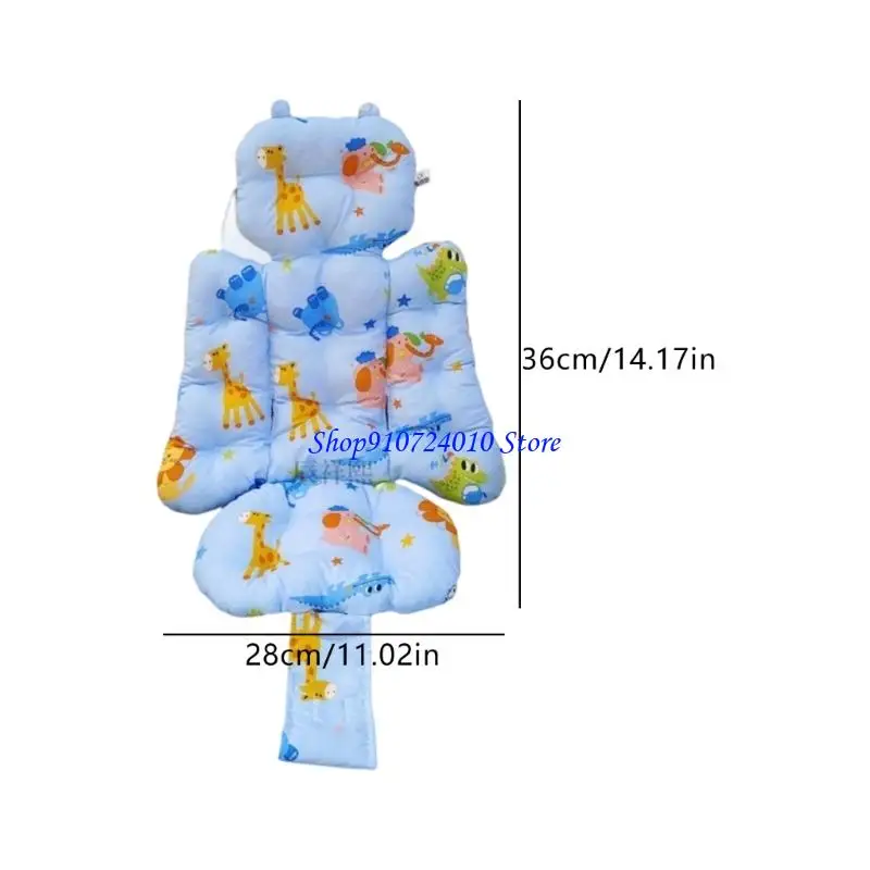 وسادة مقعد عربة أطفال قابلة للتكيف 77HD لحديثي الولادة، تصميم داعم للأطفال حديثي الولادة، يمكن غسلها في الغسالة