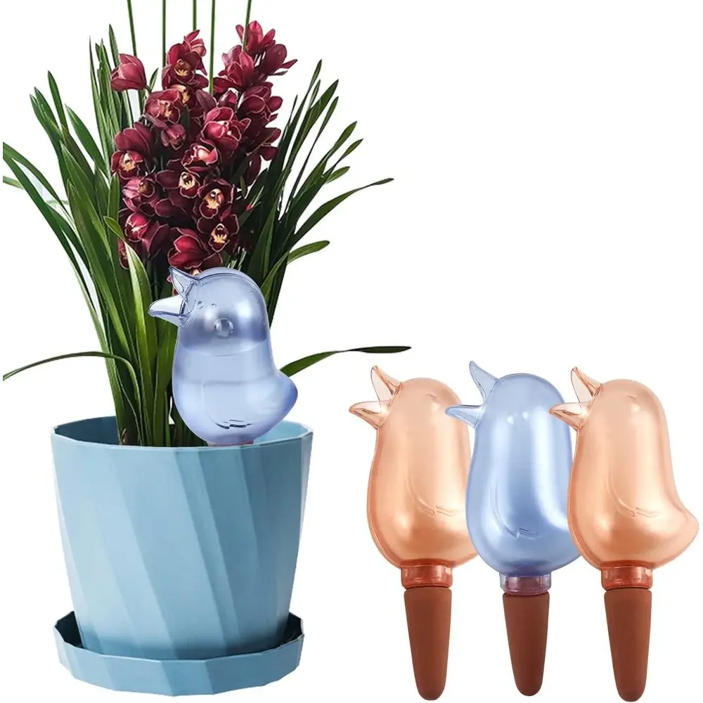 

4 Pack Watering Spikes, Indoor Plant Globes, Bird Shape Irrigation Spikes, Plant Devices (Red&Blue)