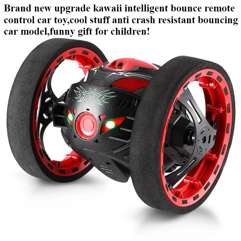 Cool Stuff Toy Car Funny Gift-Kawaii Intelligent Bounce Rc Cars,High-jump Rotation Rc Truck,Remote Control Car Toy,Toys for Boys