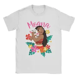 Men Women T-Shirts Moana Hugging Pua Floral Novelty Pure Cotton Tees Short Sleeve T Shirt Round Collar Clothes Printing