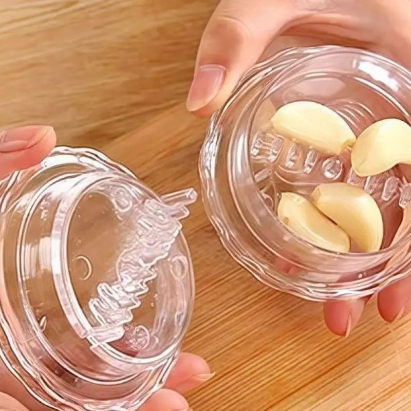 Plastic Multi Function Garlic Masher Set For Kitchen Use Non Electric Compact Design Ideal Wedding Gift Modern Simple Style Asso