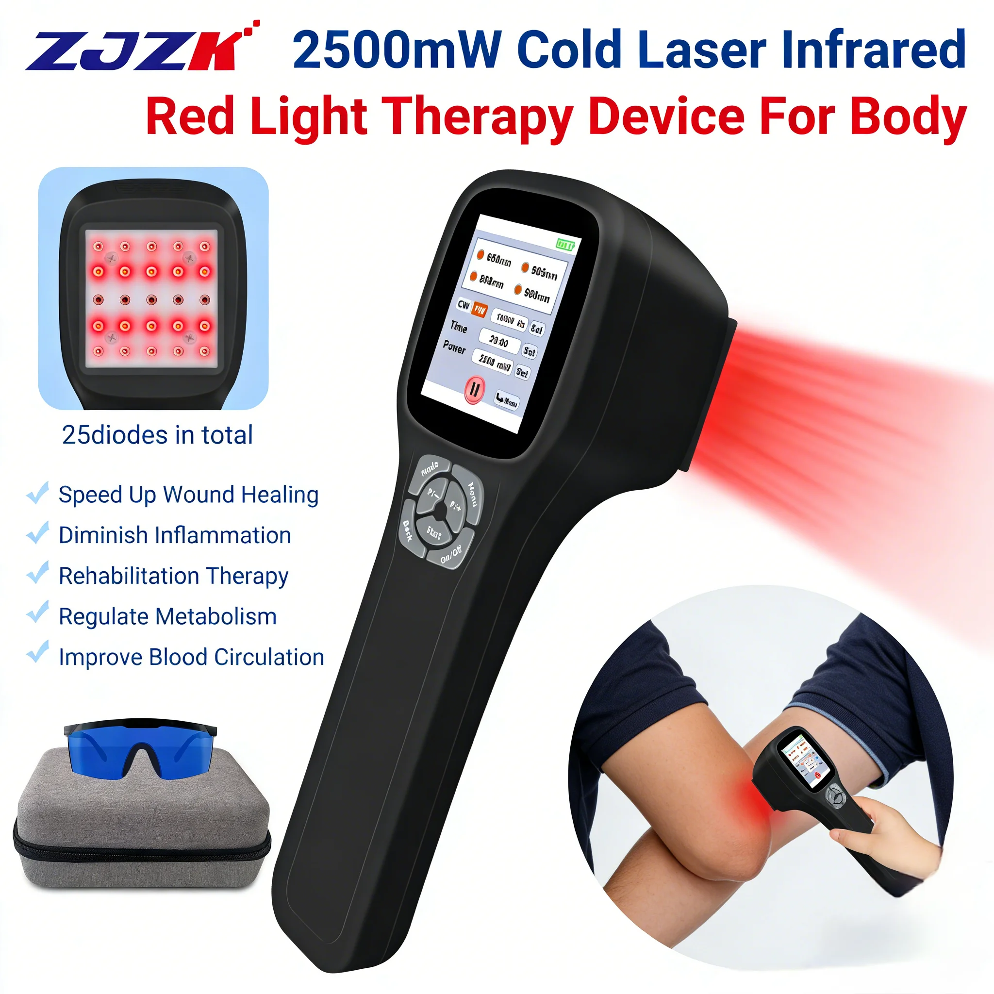 

2026 Rechargeable Adjustable Class 4 Cold Laser Therapy Device for Neuralgia Radiculopathy and Myelopathy