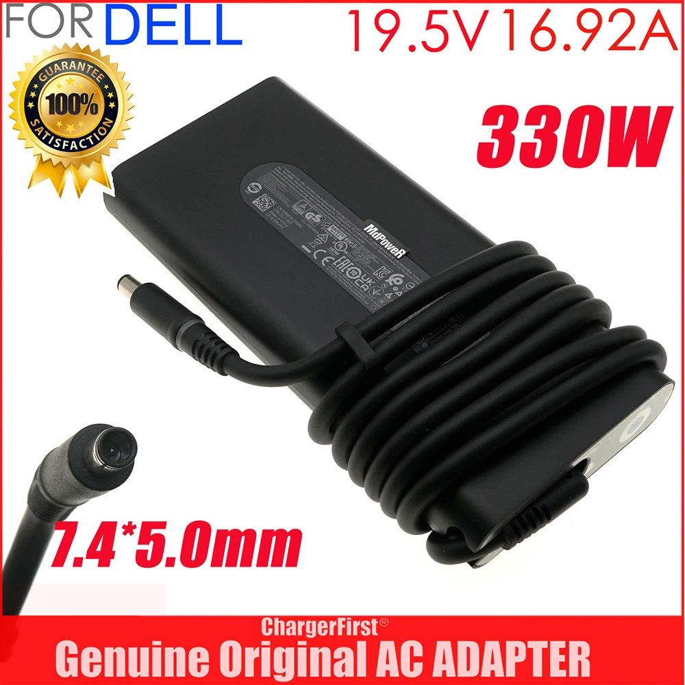 Genuine 19.5V 16.92A 330W GaN HA330PM201 DA330PM201 LA330PM201 LA330PM210 AC Power Adapter For DELL Alienware Laptop Charger