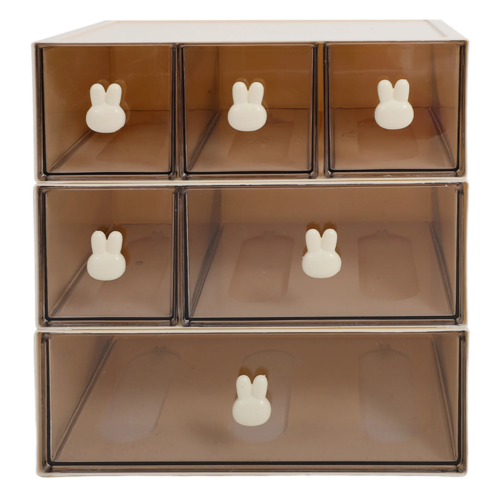 

Office Drawers Stackable Bunny Storage Box Desktop Sundry Holders Accessories Mini Organizer for White