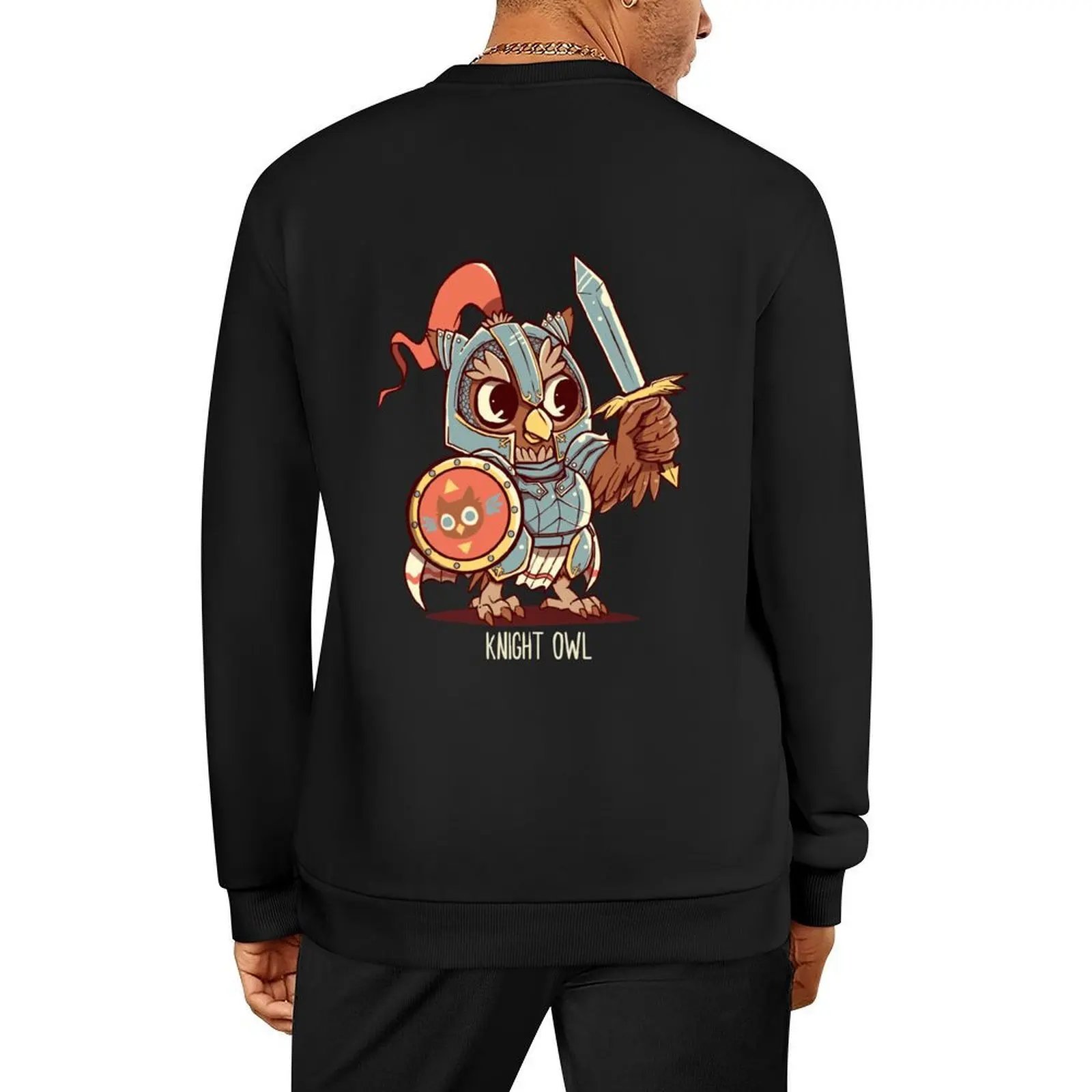 

Knight Owl Animal Pun Shirt Pullover aesthetic clothing men wear autumn jacket men korean clothes new sweatshirt