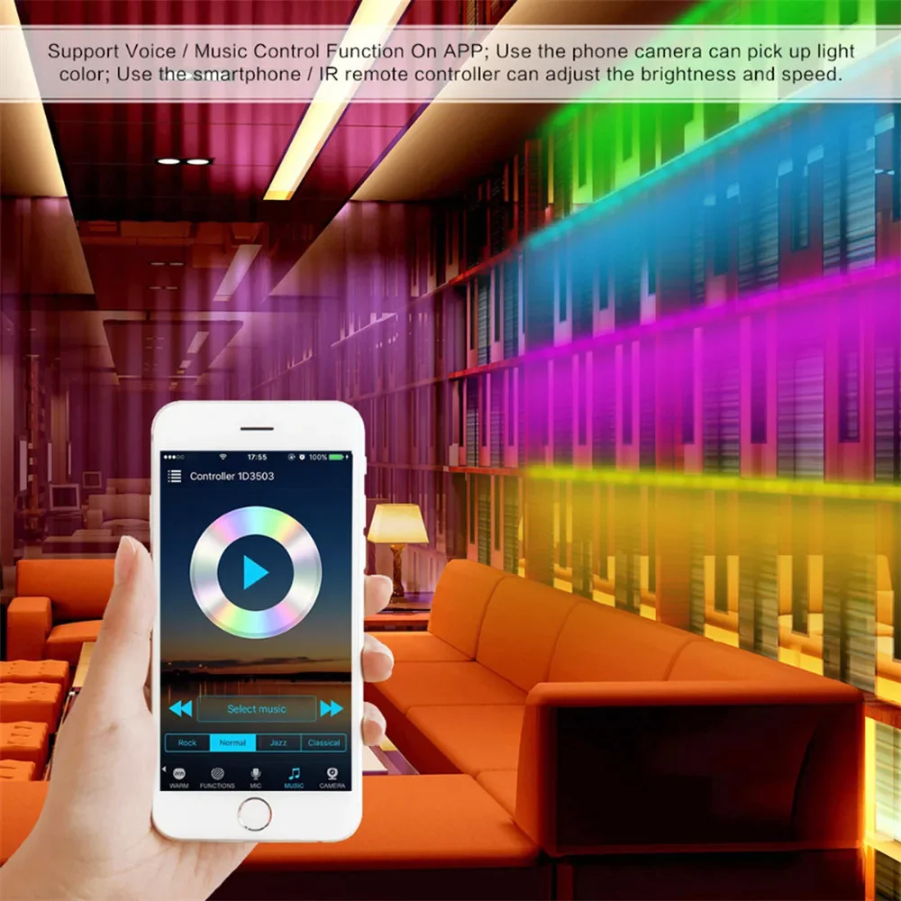 WiFi Smart Light Bar Controller Color RGB Light Strip LED Music Dimmer Tmall Elf Voice 373 Controller