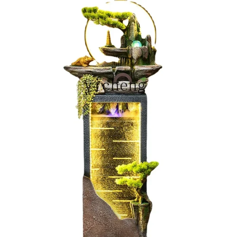 

Living Room Water Curtain Wall Water Screen Floor Flowing Ornaments Circulating Water Fountain