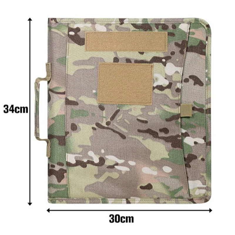 في الهواء الطلق Padfolio حلقة الموثق A4 التكتيكية غطاء للكمبيوتر الدفتري واقية دفتر الحافظة مقاوم للماء لوازم مكتبية الصيد
