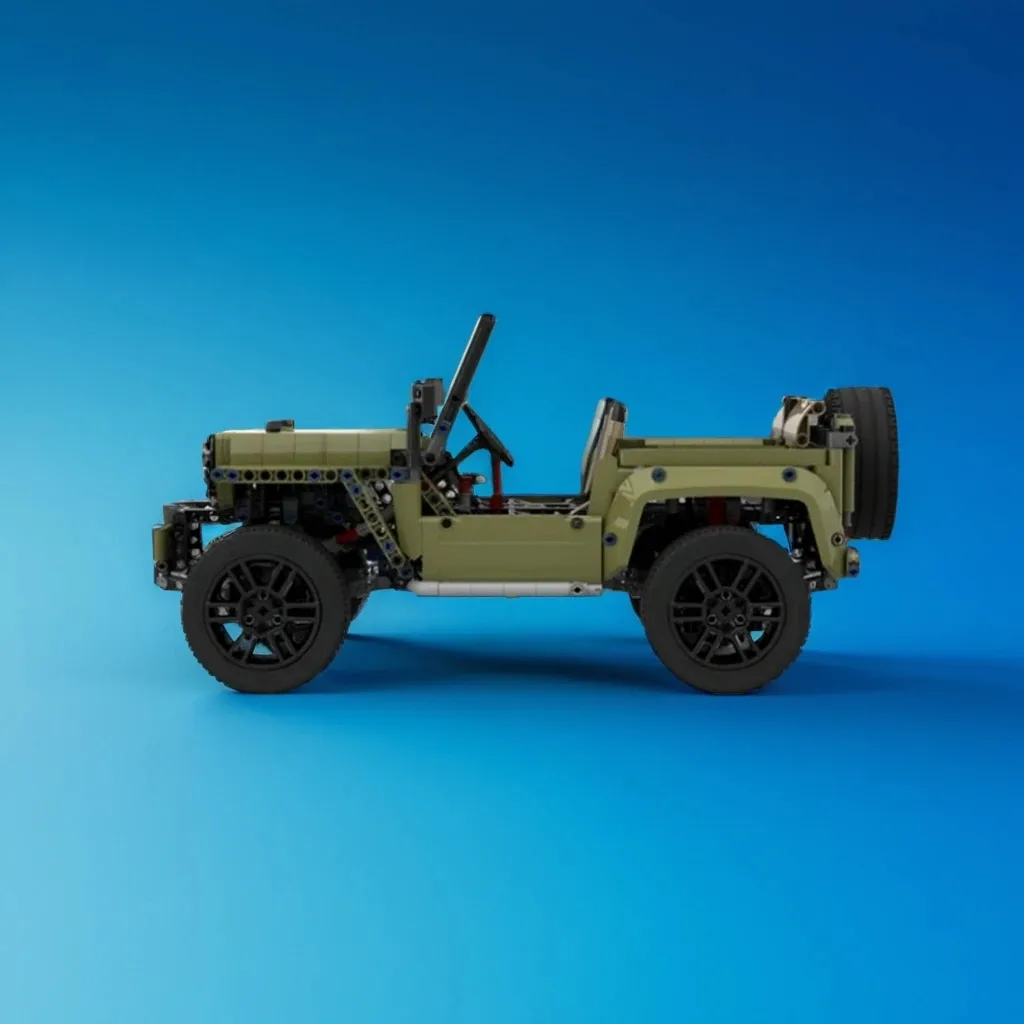 

1603 шт. MOC 42110 C-модель Willys Jeep Ретро внедорожный дизайн DIY модель строительные блоки игрушки на день рождения подарок