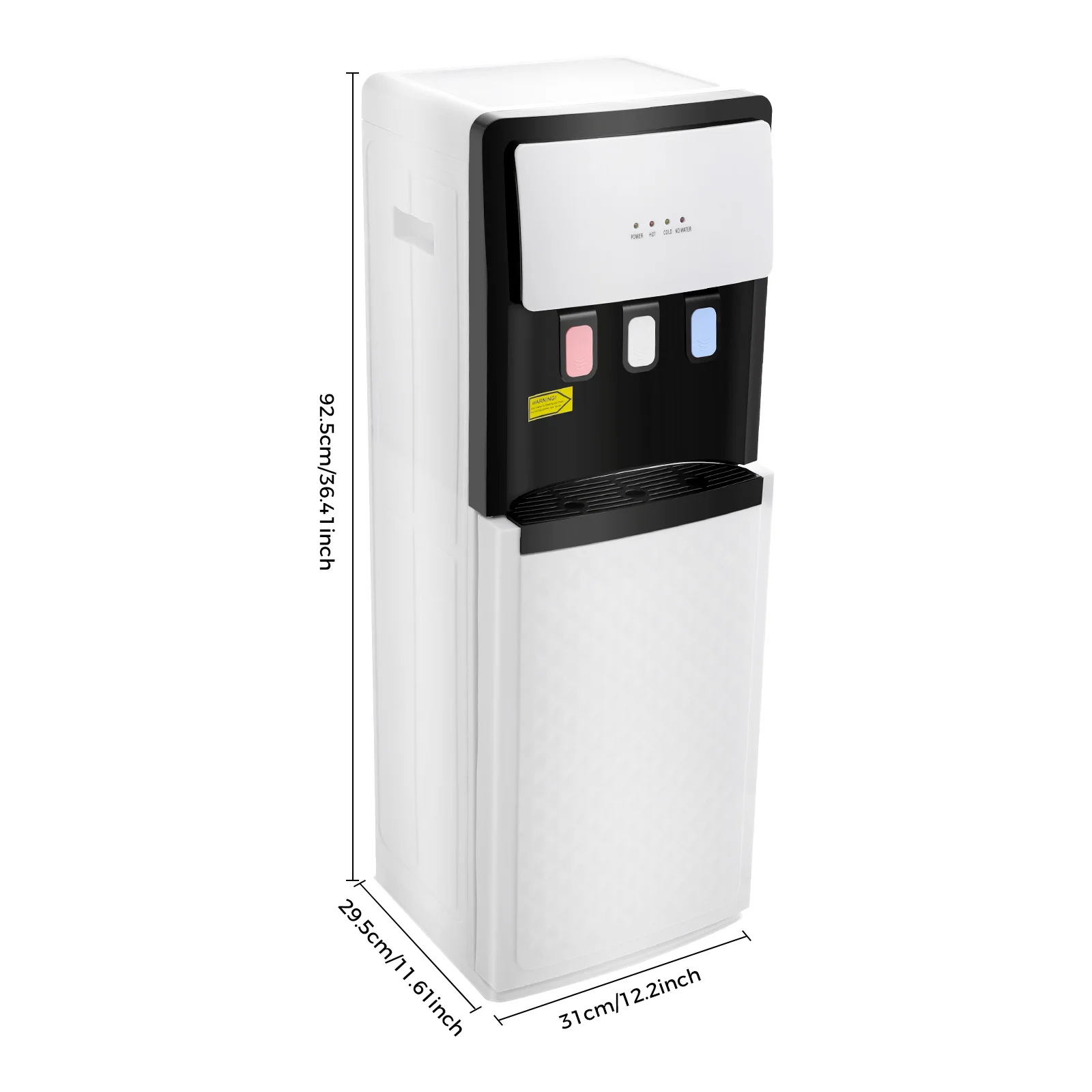 500W Bottom Loading Hot & Cold Standing Water Dispenser with Anti-slip Bottom for, Offices, Nurseries, Homes, Gyms, Kitchens