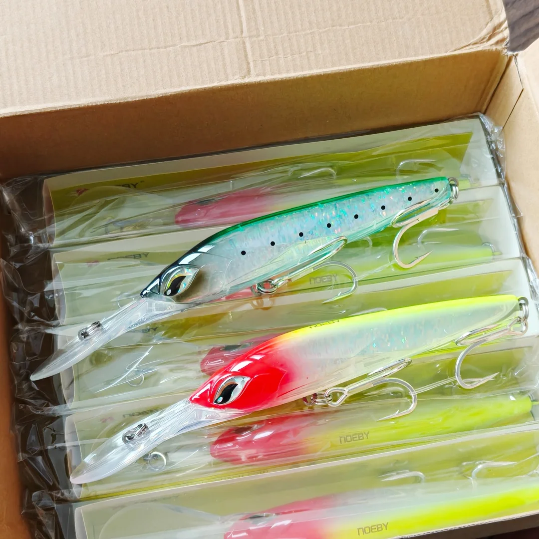 

Noeby 2 шт. 18 см 90 г Искусственные воблеры для морской рыбалки, троллинга, приманки для ловли минноу