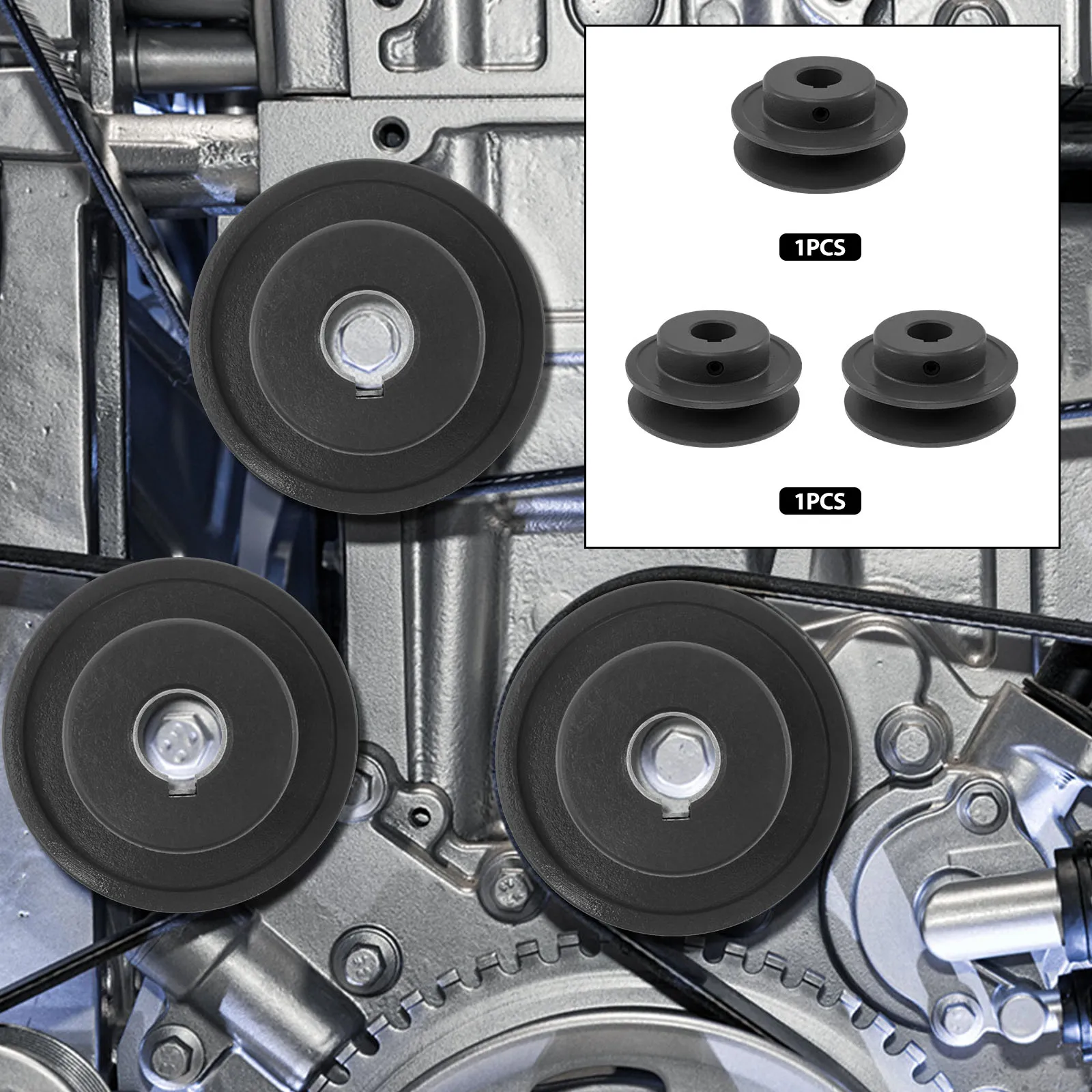 

Belt Pulley Robust Cast Iron V Belt Sheave with Precise Sizes Wear Resistant A Belt Pulley Efficient V Belt Pulley for 4L Belts