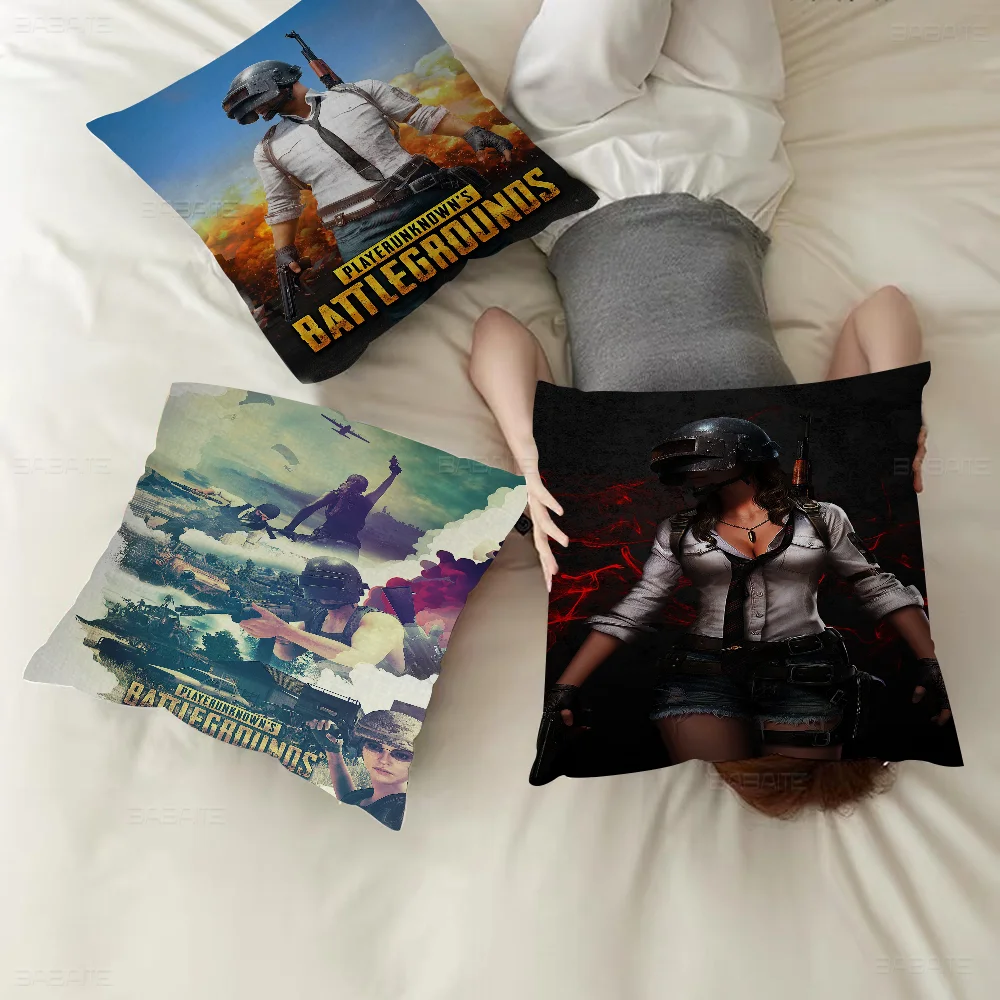 

PUBG Pillow Gift Home Office Decoration Bedroom Sofa Car Cushion Cover Case 45x45