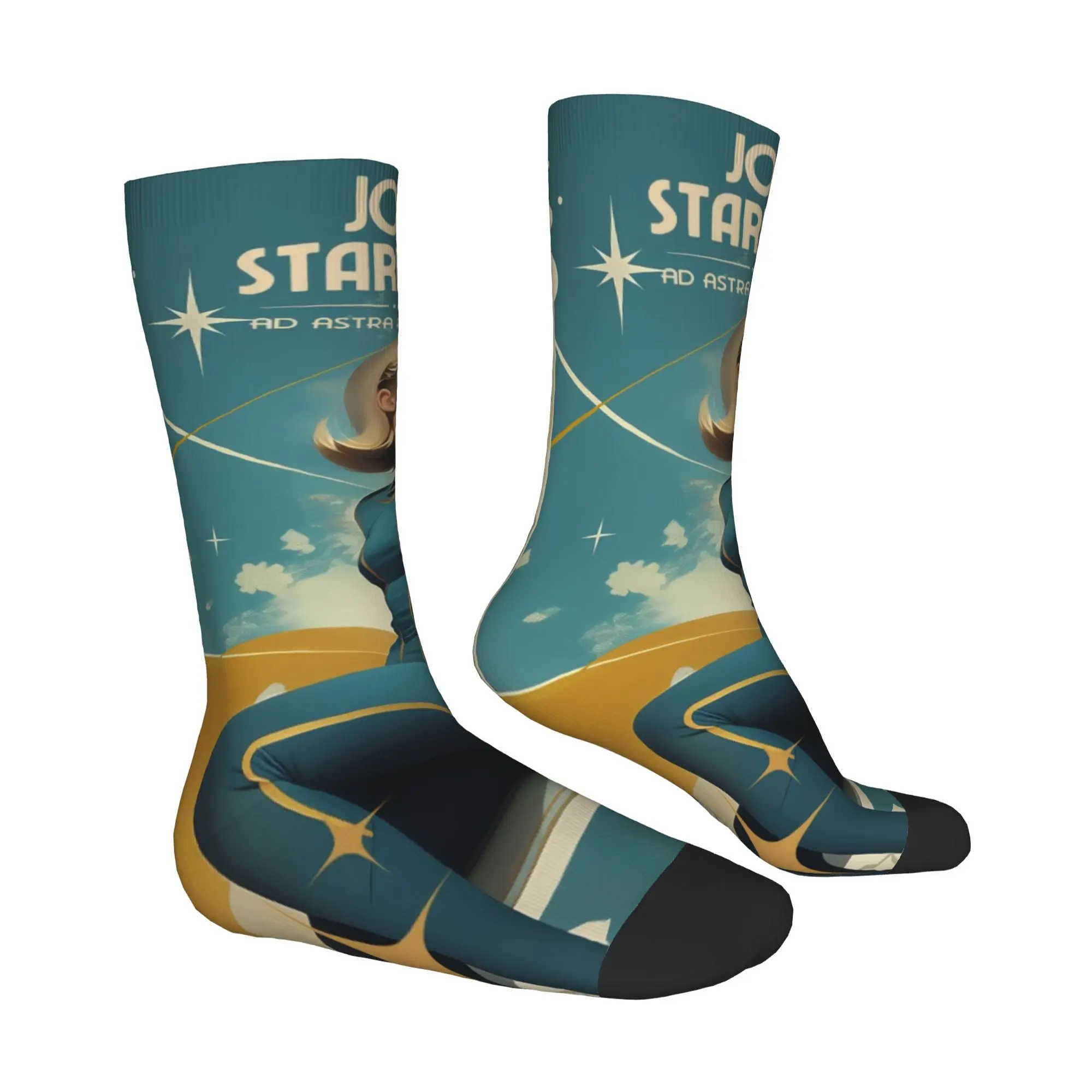 Star Trek Science Fiction TV Series  Dress Socks for Men Women Warm Fashion  Crew Socks