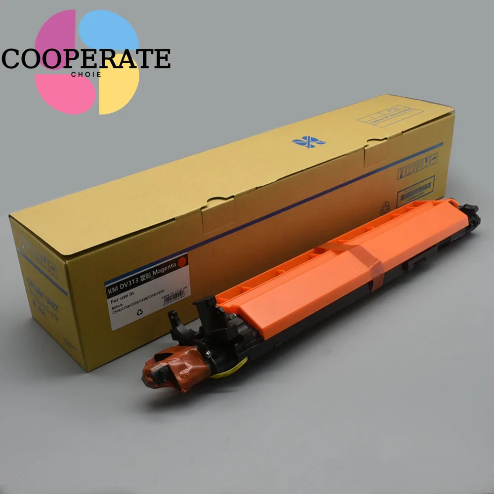 1PC DV-313 Developer Unit with Powder for Konica Minolta Bizhub C258 C308 C368 C458 C558 C658 ADC307 367 DV313